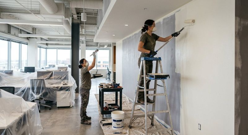 Retail Ceiling Painting in Longmont, CO