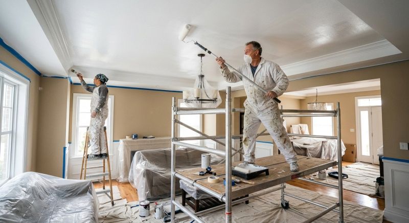 Stucco Ceiling Painting in Waco, TX
