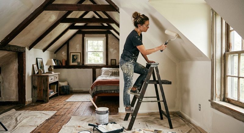 Attic Painting in Wilmington, NC