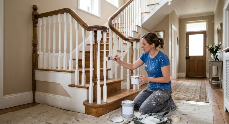 Banister Painting in Kansas City, KS