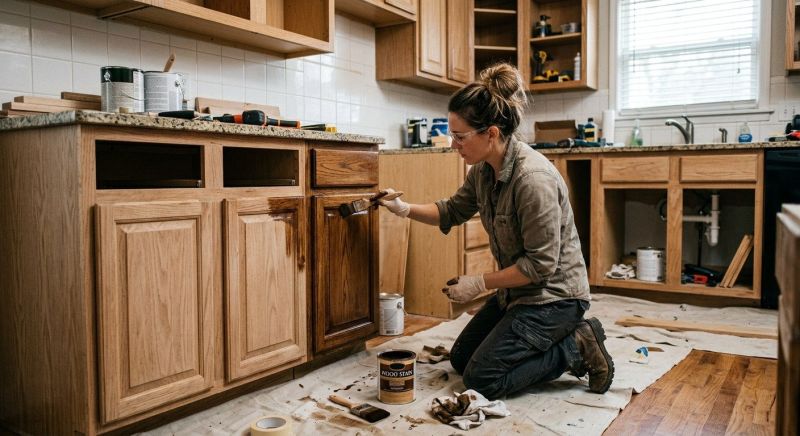 Cabinet Staining Service in Lafayette, IN