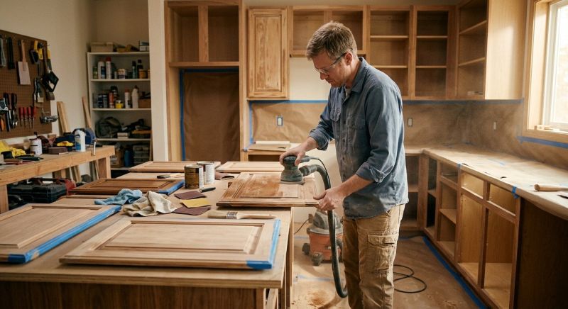 Cupboard Refinishing in Carmel, IN