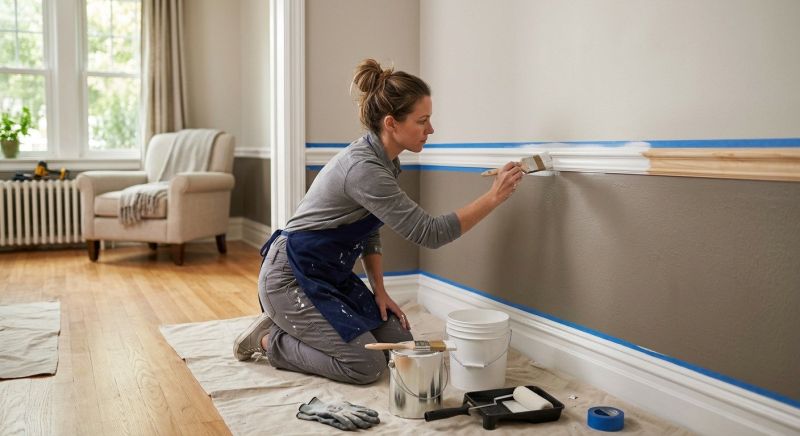 Interior Railing Painting in Waco, TX