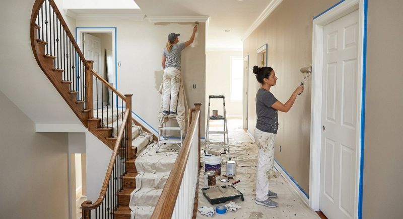 Townhouse Interior Painting in Wilmington, NC