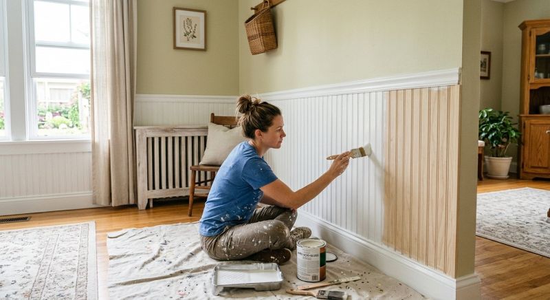 Wainscoting Painting in Wilmington, NC