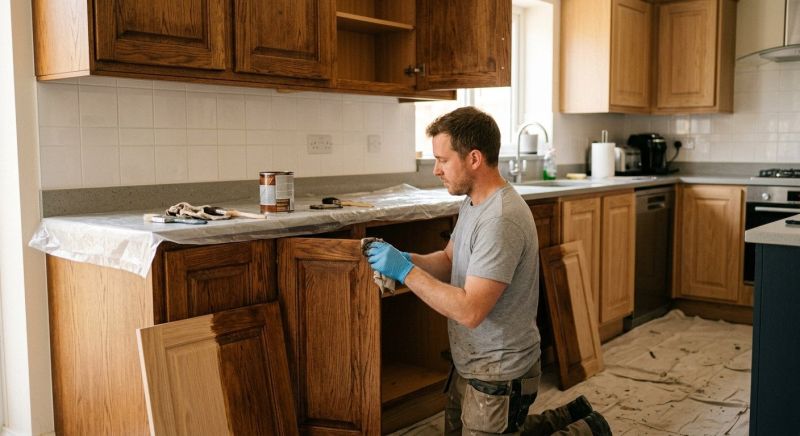Wood Cabinet Refinishing in Dayton, OH