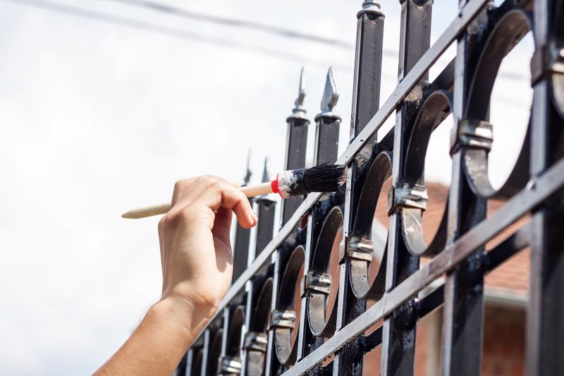 Wrought Iron Fence Painting in Waco, TX